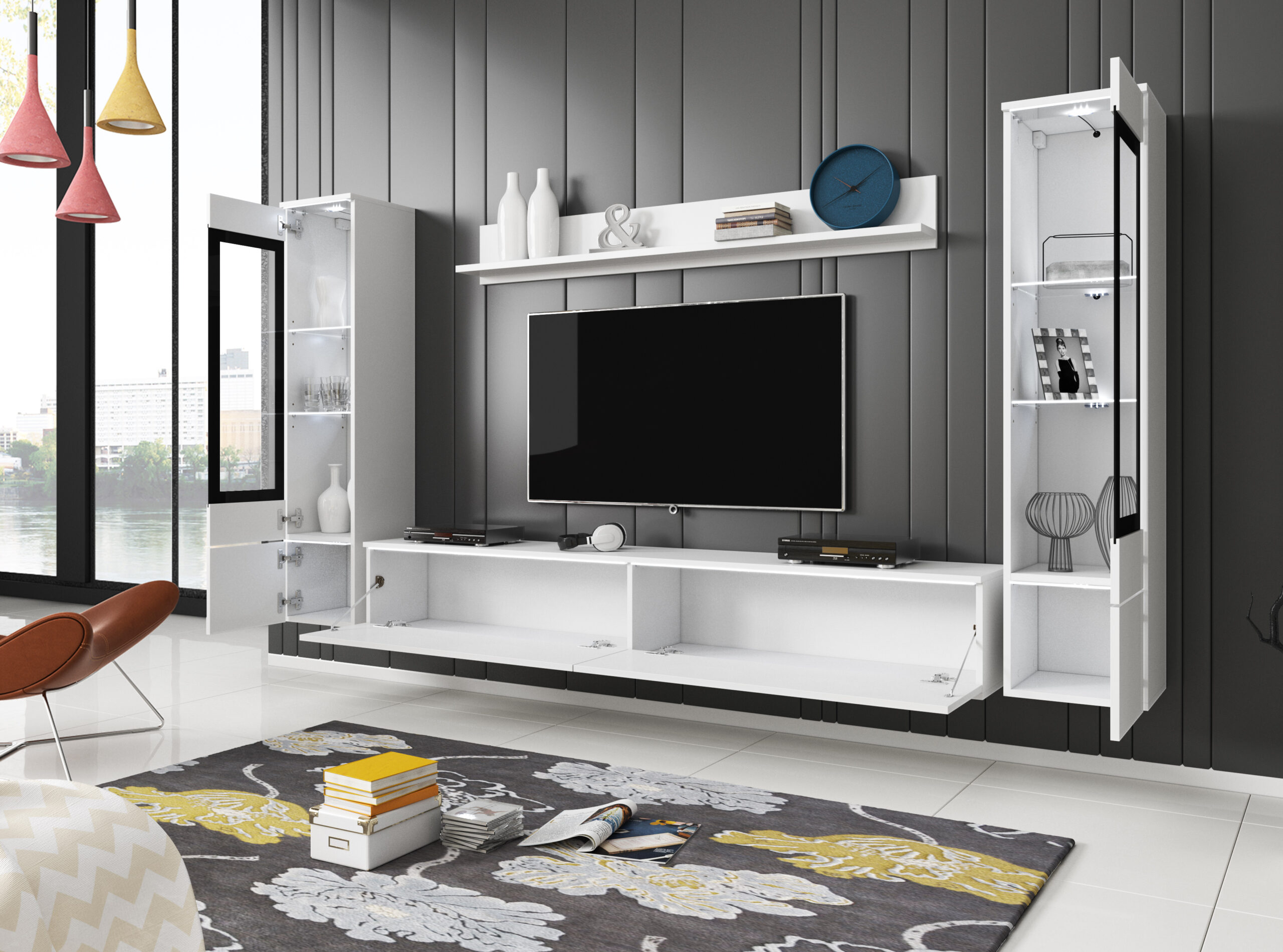 Bratex 18 08 10 Vera II bialy polysk wiszaca otwarta 2