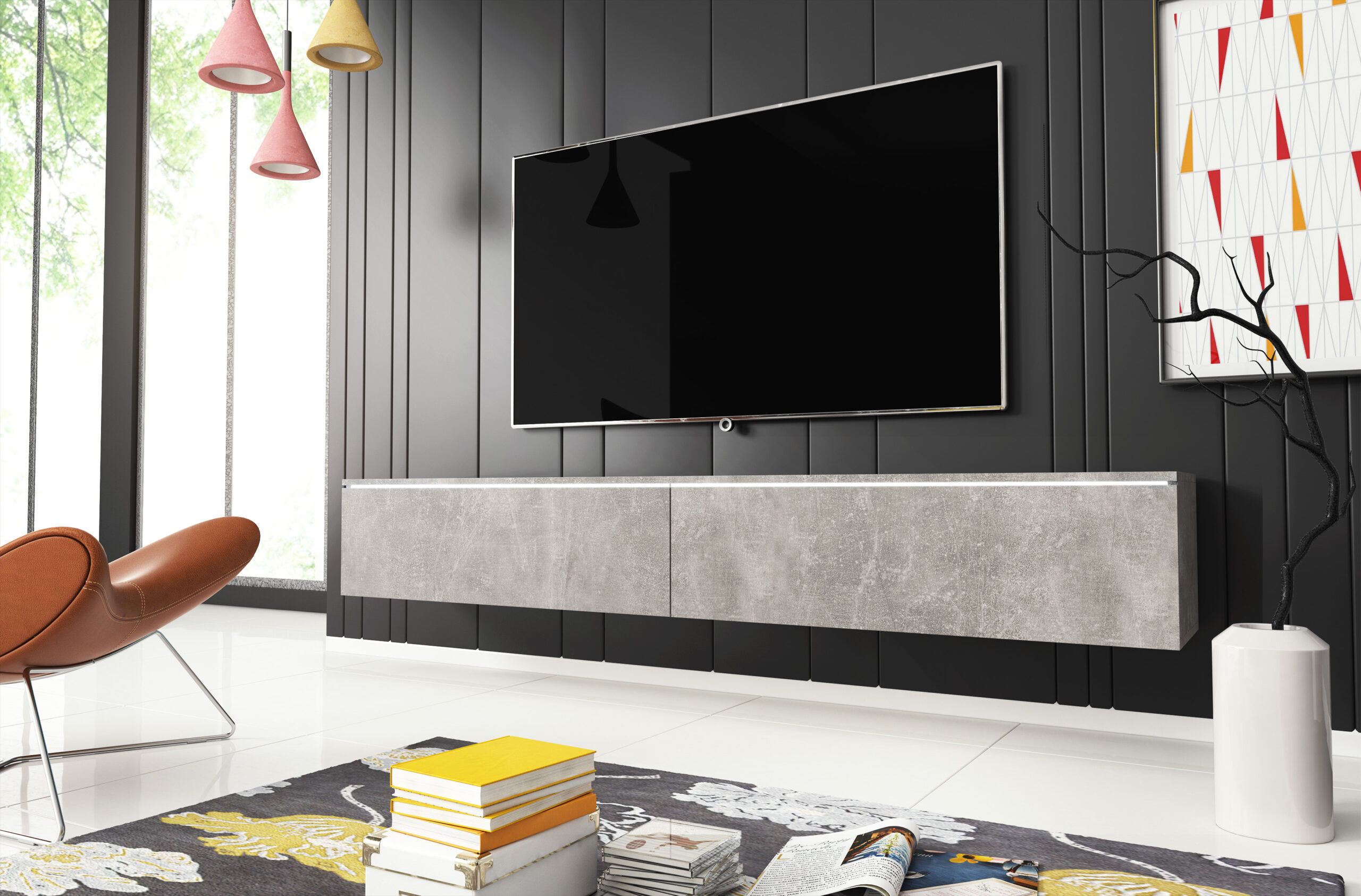Lowboard D 180 beton smart